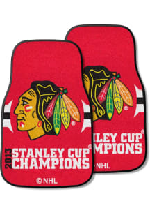Sports Licensing Solutions Chicago Blackhawks 2 Piece Carpet Car Mat - Red