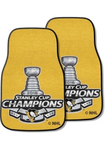 Sports Licensing Solutions Pittsburgh Penguins 2 Piece Carpet Car Mat - Yellow