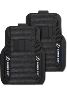 Sports Licensing Solutions Tampa Bay Lightning 2 Piece Deluxe Car Mat - Black