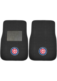 Sports Licensing Solutions Chicago Cubs 2 Piece Embroidered Car Mat - Black