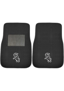 Chicago White Sox 2 Piece Embroidered Car Mat - Black