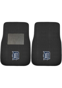 Sports Licensing Solutions Detroit Tigers 2 Piece Embroidered Car Mat - Black