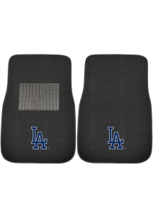Sports Licensing Solutions Los Angeles Dodgers 2 Piece Embroidered Car Mat - Black