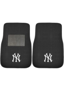 Sports Licensing Solutions New York Yankees 2 Piece Embroidered Car Mat - Black
