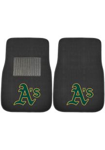 Sports Licensing Solutions Oakland Athletics 2 Piece Embroidered Car Mat - Black