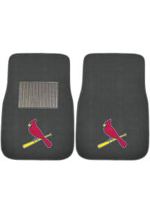 Sports Licensing Solutions St Louis Cardinals 2 Piece Embroidered Car Mat - Black