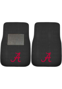 Sports Licensing Solutions Alabama Crimson Tide 2 Piece Embroidered Car Mat - Black