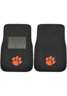 Sports Licensing Solutions Clemson Tigers 2 Piece Embroidered Car Mat - Black