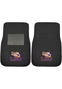 Sports Licensing Solutions LSU Tigers 2 Piece Embroidered Car Mat - Black