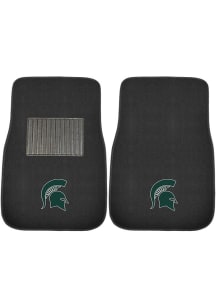 Sports Licensing Solutions Michigan State Spartans 2 Piece Embroidered Car Mat - Black