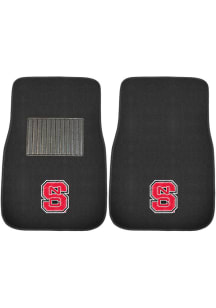Sports Licensing Solutions NC State Wolfpack 2 Piece Embroidered Car Mat - Black