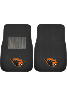 Sports Licensing Solutions Oregon State Beavers 2 Piece Embroidered Car Mat - Black