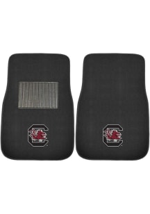 Sports Licensing Solutions South Carolina Gamecocks 2 Piece Embroidered Car Mat - Black