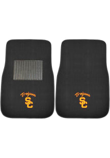 Sports Licensing Solutions USC Trojans 2 Piece Embroidered Car Mat - Black