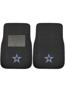 Sports Licensing Solutions Dallas Cowboys 2 Piece Embroidered Car Mat - Black