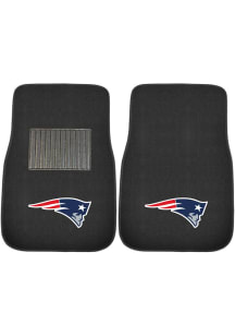 Sports Licensing Solutions New England Patriots 2 Piece Embroidered Car Mat - Black