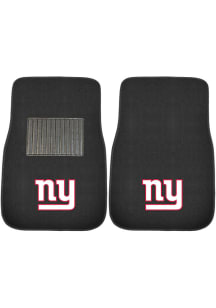 Sports Licensing Solutions New York Giants 2 Piece Embroidered Car Mat - Black