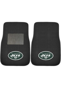 Sports Licensing Solutions New York Jets 2 Piece Embroidered Car Mat - Black