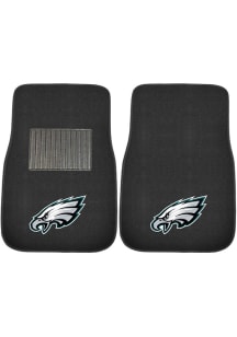 Sports Licensing Solutions Philadelphia Eagles 2 Piece Embroidered Car Mat - Black