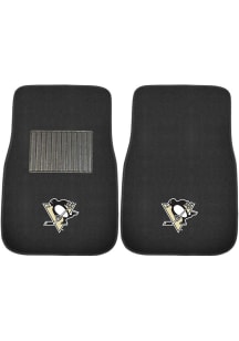 Sports Licensing Solutions Pittsburgh Penguins 2 Piece Embroidered Car Mat - Black
