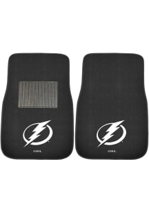 Sports Licensing Solutions Tampa Bay Lightning 2 Piece Embroidered Car Mat - Black
