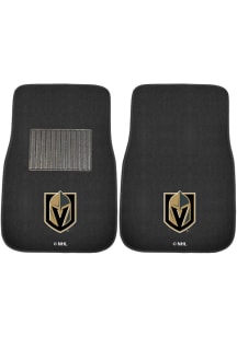 Sports Licensing Solutions Vegas Golden Knights 2 Piece Embroidered Car Mat - Black