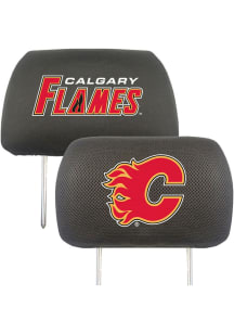 Sports Licensing Solutions Calgary Flames Team Logo Auto Head Rest Cover - Red