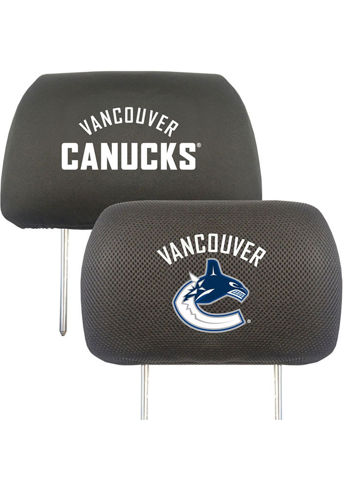 Sports Licensing Solutions Vancouver Canucks Team Logo Auto Head Rest Cover - Black