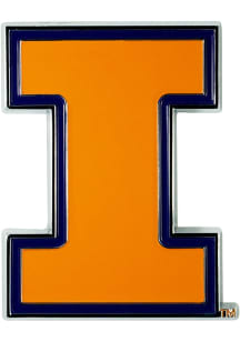 Sports Licensing Solutions Illinois Fighting Illini Color Car Emblem - Orange