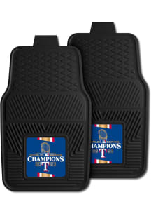 Sports Licensing Solutions Texas Rangers 2023 World Series Champions Vinyl 2 Piece Car Mat - Blu..