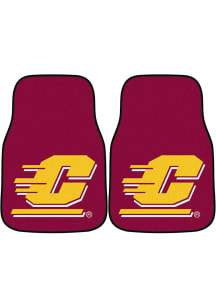 Sports Licensing Solutions Central Michigan Chippewas 2-Piece Carpet Car Mat - Maroon