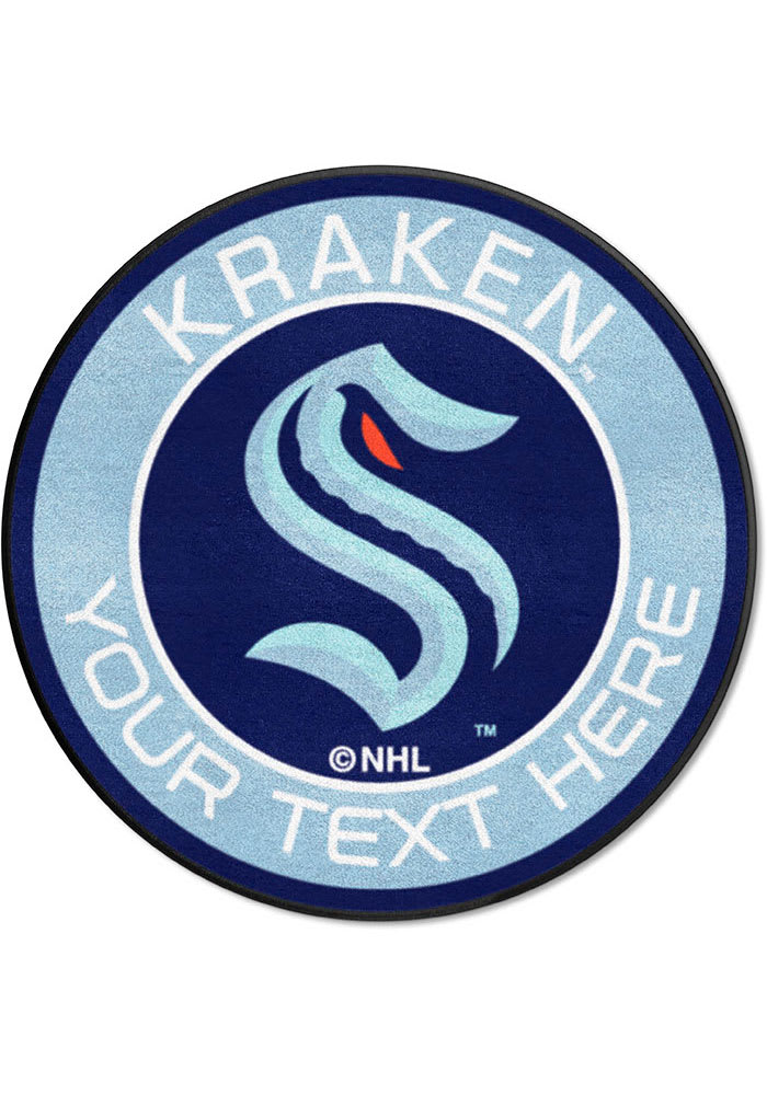 Seattle Kraken Roundel Interior Rug NAVY - 16502734