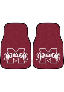 Sports Licensing Solutions Mississippi State Bulldogs 2-Piece Carpet Car Mat - Maroon