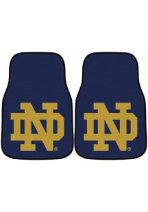Sports Licensing Solutions Notre Dame Fighting Irish 2-Piece Carpet Car Mat - Navy Blue