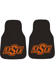 Sports Licensing Solutions Oklahoma State Cowboys 2-Piece Carpet Car Mat - Black