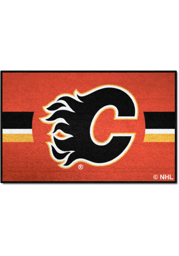 Calgary Flames Starter Uniform Alternate Jersey Interior Rug