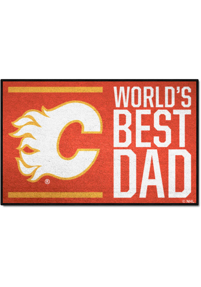 Calgary Flames Starter Worlds Best Dad Interior Rug