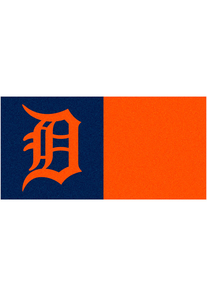 Detroit Tigers Team Carpet Tiles Interior Rug