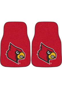 Sports Licensing Solutions Louisville Cardinals 2-Piece Carpet Car Mat - Red