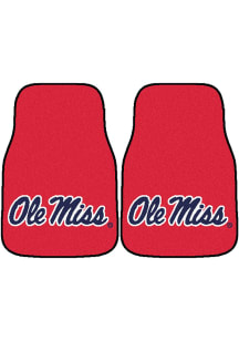 Sports Licensing Solutions Ole Miss Rebels 2-Piece Carpet Car Mat - Red