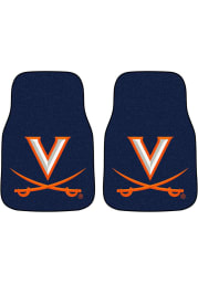 Sports Licensing Solutions Virginia Cavaliers 2-Piece Carpet Car Mat - Navy Blue