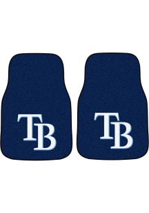 Sports Licensing Solutions Tampa Bay Rays 2-Piece Carpet Car Mat - Navy Blue
