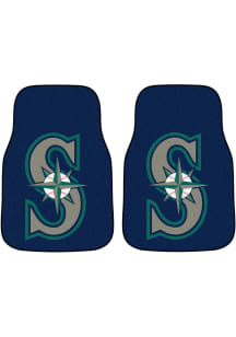 Sports Licensing Solutions Seattle Mariners 2-Piece Carpet Car Mat - Black