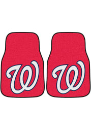 Sports Licensing Solutions Washington Nationals 2-Piece Carpet Car Mat - Red