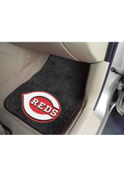 Sports Licensing Solutions Cincinnati Reds 2-Piece Carpet Car Mat - Black