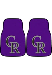 Sports Licensing Solutions Colorado Rockies 2-Piece Carpet Car Mat - Purple