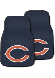 Sports Licensing Solutions Chicago Bears 2-Piece Carpet Car Mat - Navy Blue