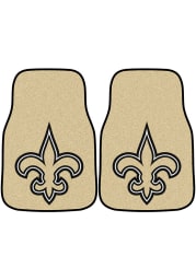 Sports Licensing Solutions New Orleans Saints 2-Piece Carpet Car Mat - Brown