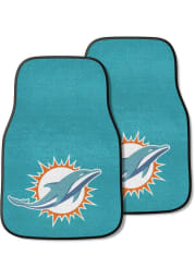 Sports Licensing Solutions Miami Dolphins 2-Piece Carpet Car Mat - Teal