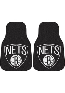 Sports Licensing Solutions Brooklyn Nets 2-Piece Carpet Car Mat - Black